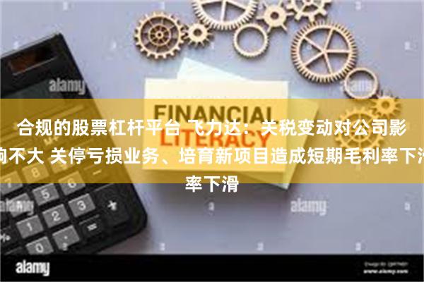 合规的股票杠杆平台 飞力达：关税变动对公司影响不大 关停亏损业务、培育新项目造成短期毛利率下滑