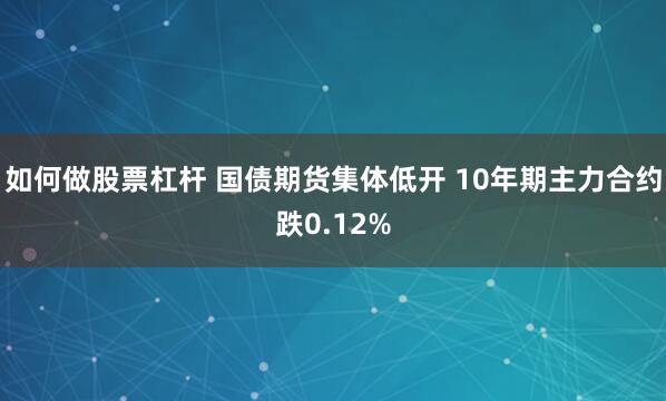 如何做股票杠杆 国债期货集体低开 10年期主力合约跌0.12%