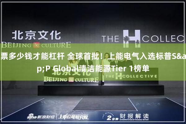 股票多少钱才能杠杆 全球首批！上能电气入选标普S&P Global清洁能源Tier 1榜单
